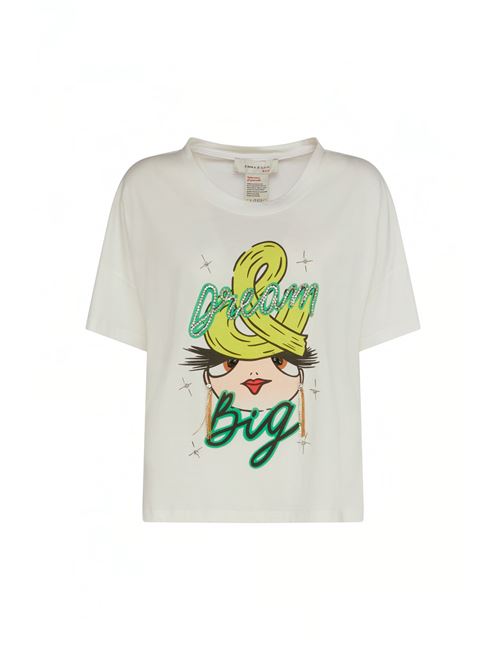 t-shirt over manica corta dream big EMMA & GAIA | 34RT1000